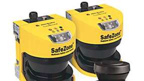 Der neue SafeZone 3-Laserscanner mit CIP Safety dient zur Bereichserkennung innerhalb einer Arbeitszelle.
