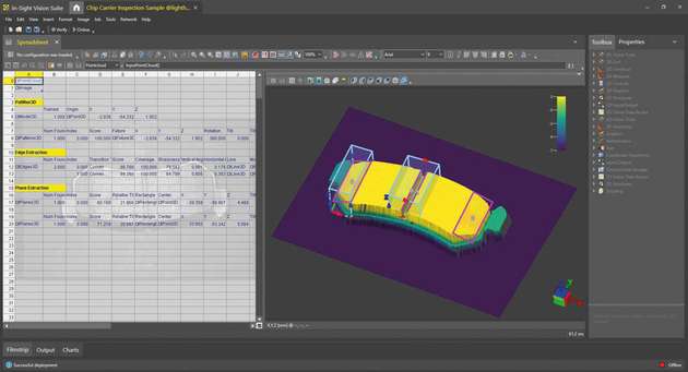 Das neue Bildverarbeitungssystem ermöglicht eine intuitive Anwendungseinrichtung und -ausführung auf echten 3D-Punktwolkenbildern.