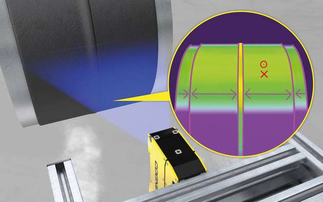 Bei der Schweißnahtprüfung an Gummischläuchen erkennt das 3D-L4000 selbst kleinste Mängel und kann präzise Messungen vornehmen.