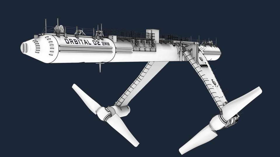 Im Frühjahr soll die Gezeitenturbine vor der Küste Schottlands am European Marine Energy Centre (EMEC) ihren Betrieb aufnehmen.