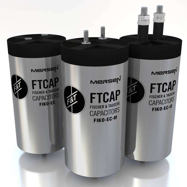 Die Filmkondensatoren der Serie Energy Cap sind mit Terminals in unterschiedlichen Höhen erhältlich.