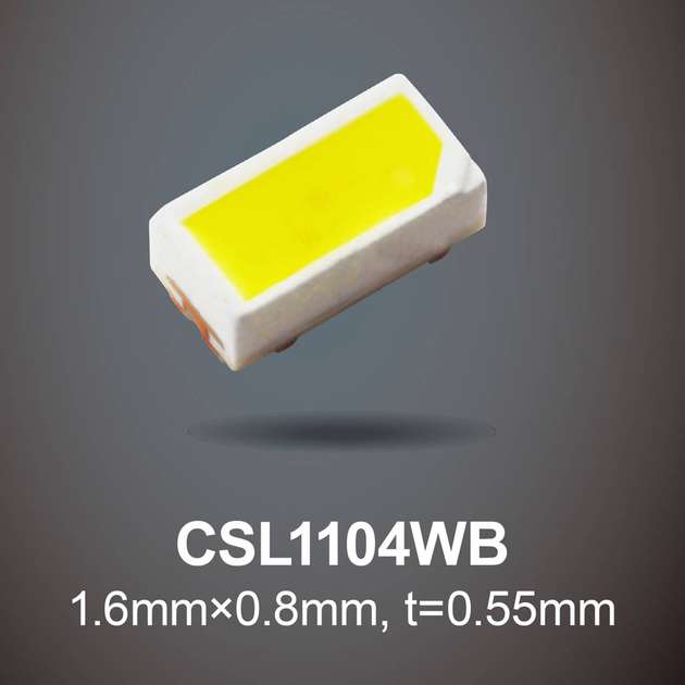 Die Abmessungen der LED betragen gerade einmal 1,6 mm x 0,8 mm.