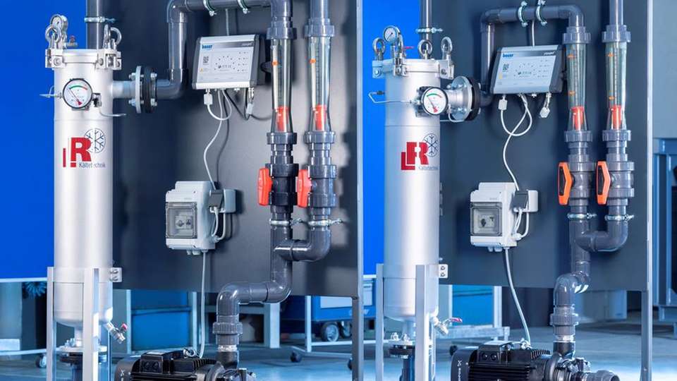 Das Aufbereitungsmodul stellt dauerhaft sauberes Prozesswasser ohne Chemie und Verbrauchsmaterialien bereit.