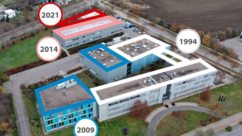 Dritter Ausbau seit 2009: Im Frühjahr ist das Glatt-Gebäude erneut gewachsen.