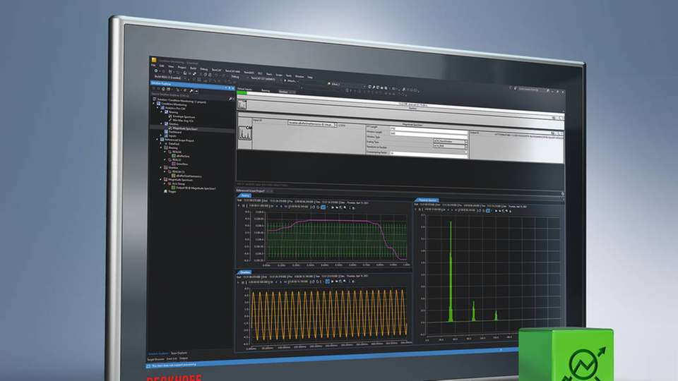 In TwinCAT Analytics lassen sich ohne Programmieraufwand Condition-Monitoring-Algorithmen einbinden.