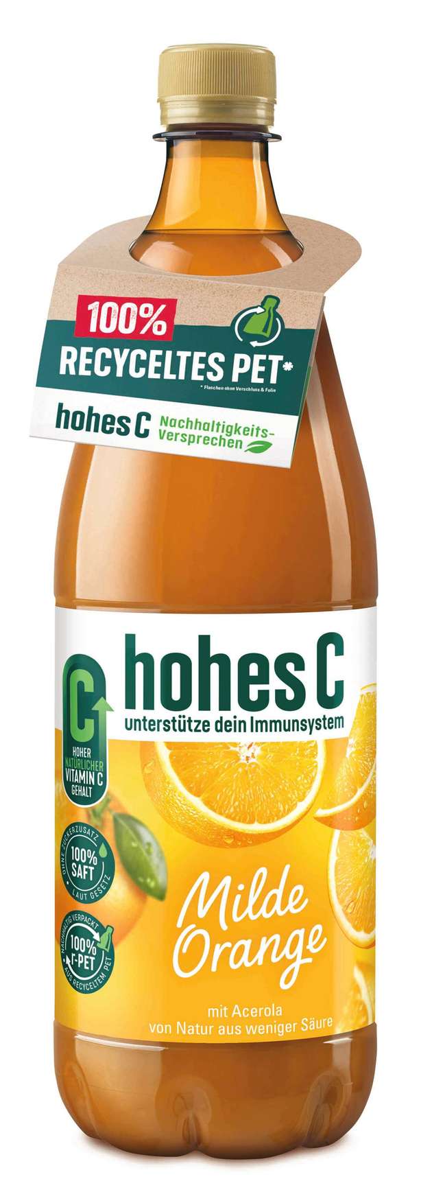 Hohes C war der erste trinkfertige Orangensaft, der 1958 auf dem deutschen Markt eingeführt wurde.