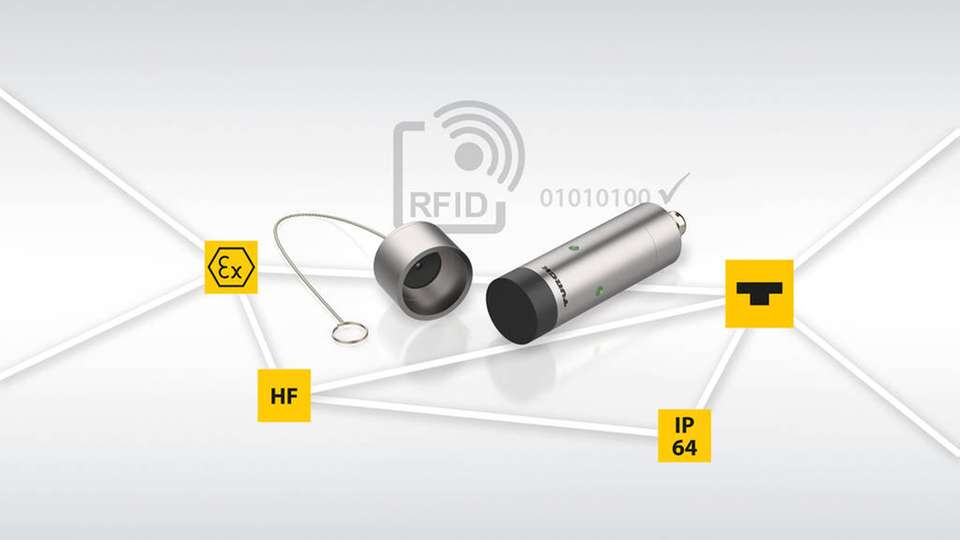 Als weltweit einziger HF-RFID-Schreib-Lese-Kopf auf dem Markt stellt dert TN-R42/TC-Ex die Identifikation korrekter Schlauchverbindungen in ATEX-Zone 1/21 sicher.