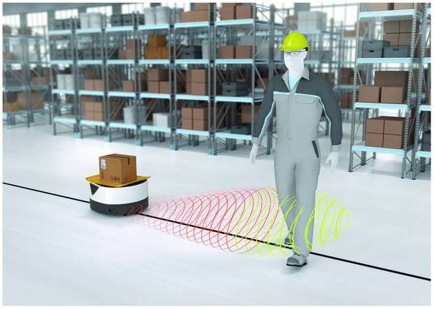 Das USi-safety lässt sich flexibel in AGV integrieren