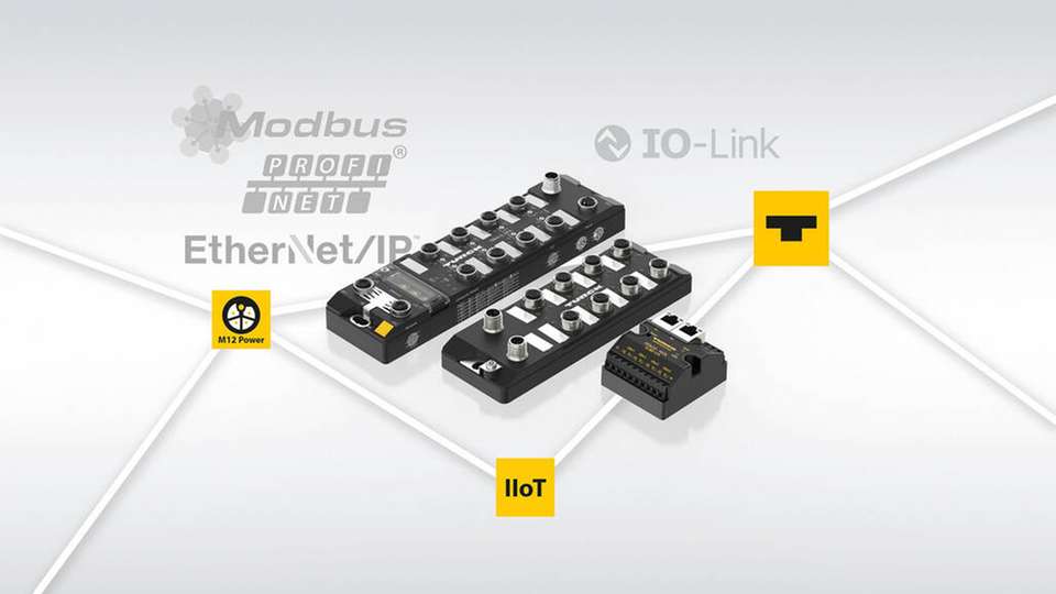 Neu im Turck IO-Link-Portfolio: 8-Port-Master mit M12-Power, I/O-Hub mit Spannungsversorgung und ultrakompakter 4-Port-Master in IP20.