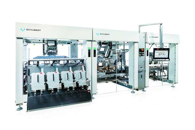 In der TLM-Maschine verbindet das Transmodul alle Verpackungsschritte nahtlos und effizient miteinander.