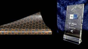 Die Sensorfolie zur Messung von Materialbelastungen hat im „Innospace Masters“-Wettbewerb den zweiten Platz belegt.