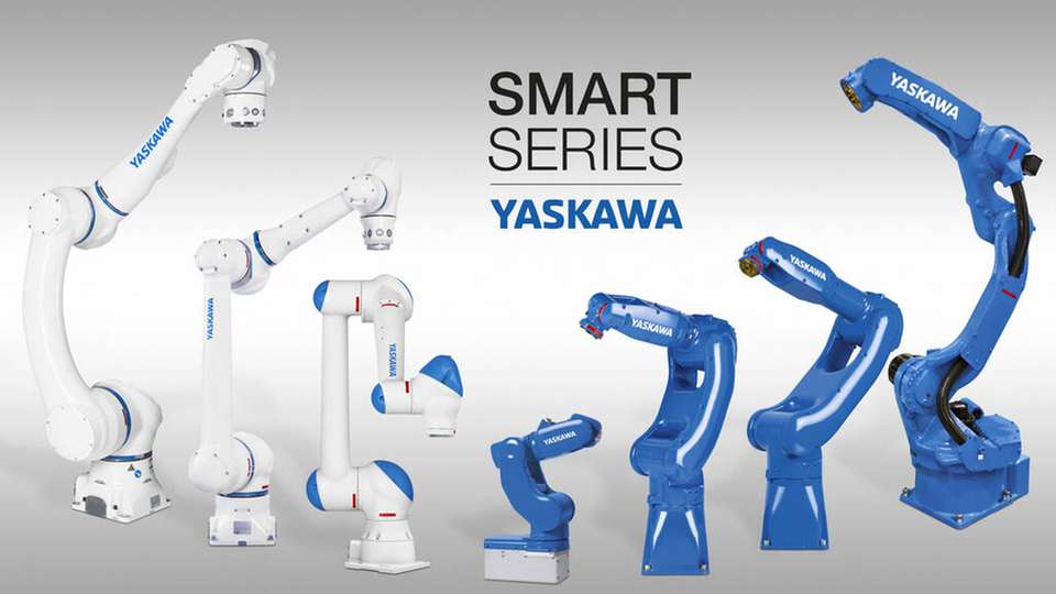 Smart Series von Yaskawa: Ein aufeinander abgestimmtes Plug-&-Play-Baukastenkonzept für insgesamt acht Robotermodelle und passende Werkzeuge verschiedener Hersteller.