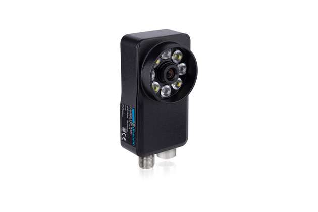 Konfigurierbarer Vision Sensor CS-60 von Di-soric: mit wechselbaren M12 Objektiven und integrierter LED-Hochleistungsbeleuchtung.