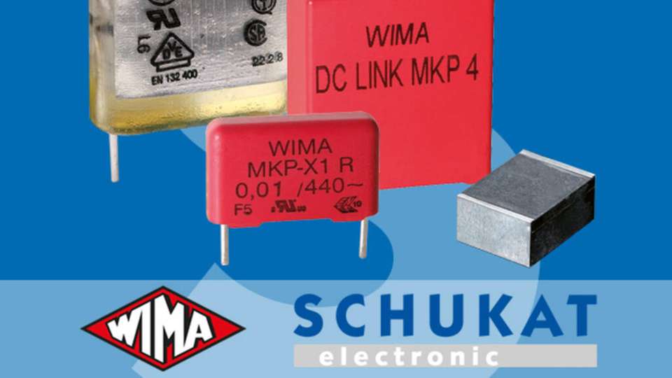 Verschiedene Folienkondensatoren von Wima