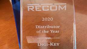 Recom Power zeichnet Digi-Key Electronics als Distributor des Jahres 2020 aus.