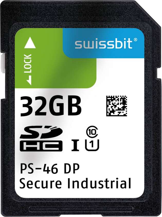 Die Swissbit-Speicherkarte PS-46 DP fungiert als sicherer Lizenzcontainer für Softwareapplikationen.