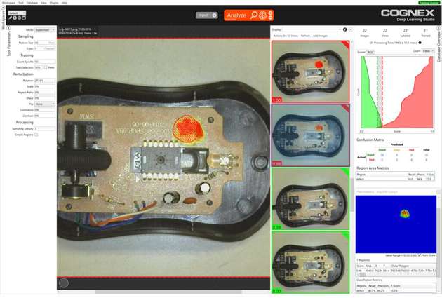 Die intuitive grafische Benutzeroberfläche von VisionPro Deep Learning erlaubt eine einfache und schnelle Anwendungsentwicklung.