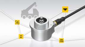 Neu im Drehgeber-Portfolio sind die Single- und Multiturn-Drehgeber mit SAE-J1939-Schnittstelle.