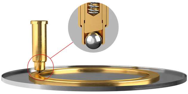 Das Kugeldesign maximiert die Anzahl der Kontaktpunkte und ermöglicht einen höheren und stabileren Stromfluss.