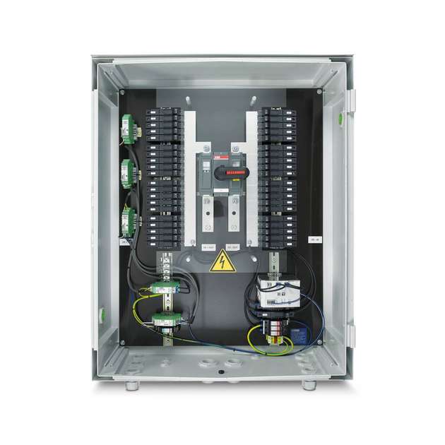 TRIO DC/DC-Wandler versorgen Monitoringsysteme innerhalb eines Generatoranschlusskastens.