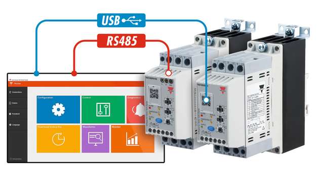 Die Sanftanlaufgeräte RSGD und RSGT von Carlo Gavazzi verfügen über Logging-Funktionen zum Auslesen von Fehlermeldungen.