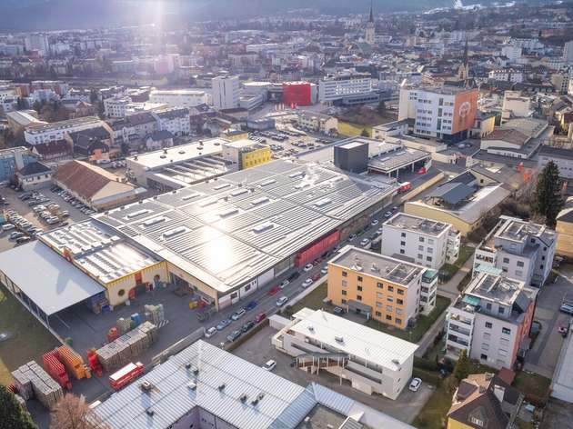 Mit ihrer Photovoltaikanlange zählt die Villacher Brauerei zu den Top acht Solar-Brauereien der Welt.