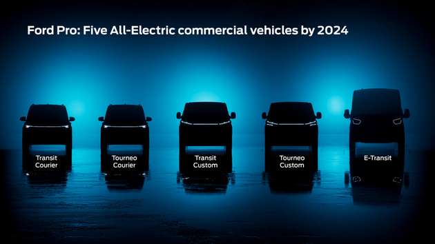 Ford wird bis 2024 vier neue Elektro-Nutzfahrzeuge in Europa einführen.