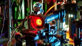 Das Herzstück des Experiments: der optische Mikroresonator realisiert die ‚Photonen-Box‘.
