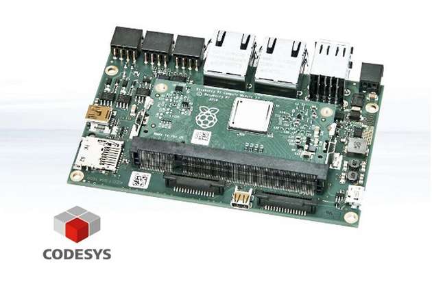 Pi-Tron CM3+ als robuste Variante des Raspberry Pi eignet sich mit einer CANbus-Schnittstelle und der Erweiterung um die Entwicklungsumgebung Codesys für die Applikationsentwicklung nach IEC 61131-3 besonders als kompakter Steuerrechner.