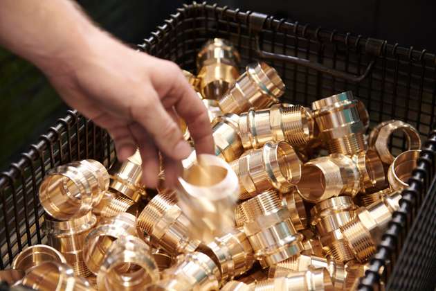 In Großheringen fertigt Viega Rohrverbindungstechnik aus den Werkstoffen Kupfer, Stahl, Edelstahl, Messing, Kunststoff und Rotguss.