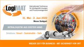 Die Fachausstellung LogiMAT steht unter dem Motto Intralogistik aus erster Hand „Smart – Sustainable – Safe“.