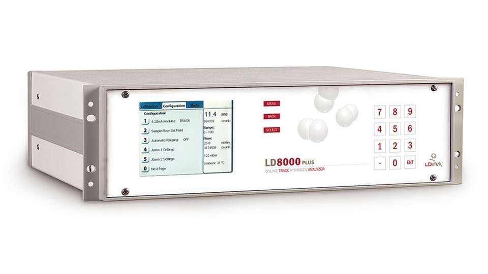 Der LD8000-Plus bietet eine Ansprechzeit von 60 Sekunden und Funktionen wie eine Bypass-Probenflusskontrolle.