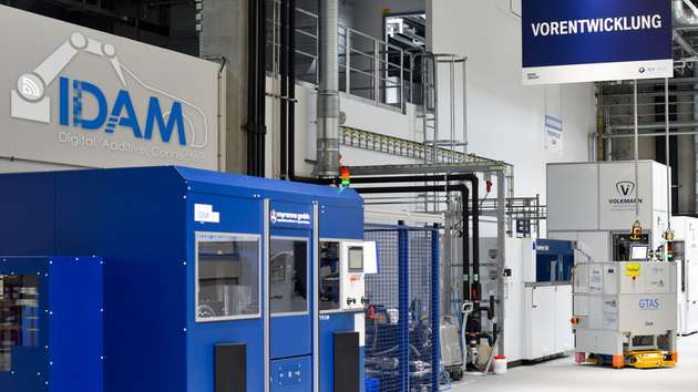 In IDAM ist eine digital vernetzte, vollautomatisierte 3D-Druck-Fertigungslinie für die automobile Serienproduktion entstanden.