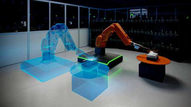 Auf Basis von digitalen Zwillingen lassen sich Produktionssysteme ressourcenschonend planen, entwickeln und erproben.