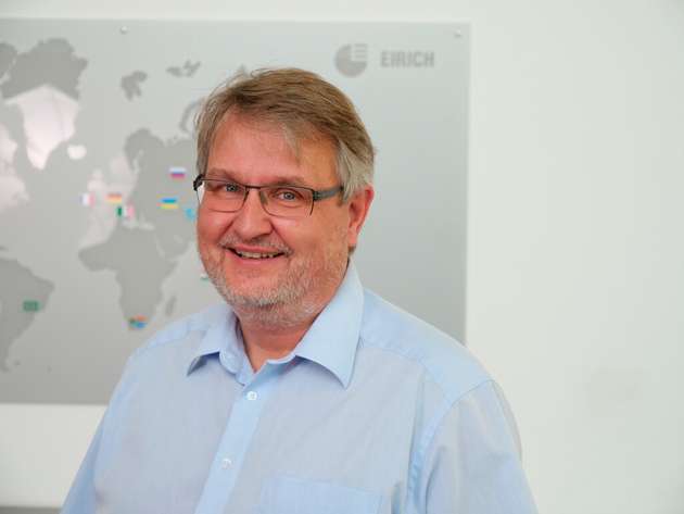 Freut sich auf persönlichen Erfahrungsaustausch während der Battery Show Europe: Dr. Stefan Gerl, Leiter Verfahrenstechnik bei der Maschinenfabrik Gustav Eirich.