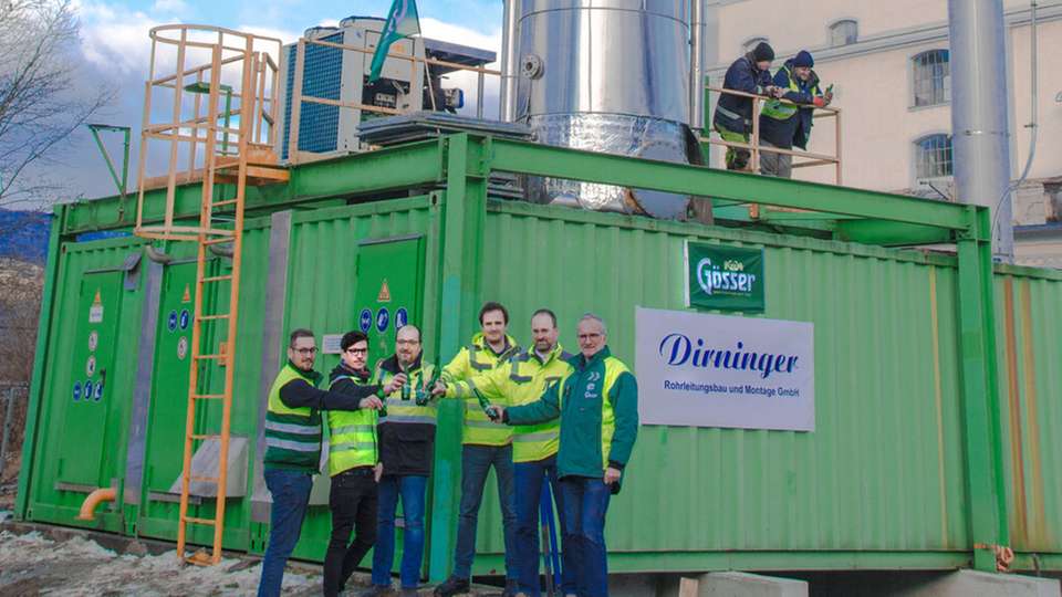 Die neue Biogasaufreinigungsanlage in der Brauerei Göss bereitet das aus Biertreber hergestellte Biogas auf, sodass es die Qualität von Erdgas erreicht und sogar in das öffentliche Gasnetz eingespeist werden kann.