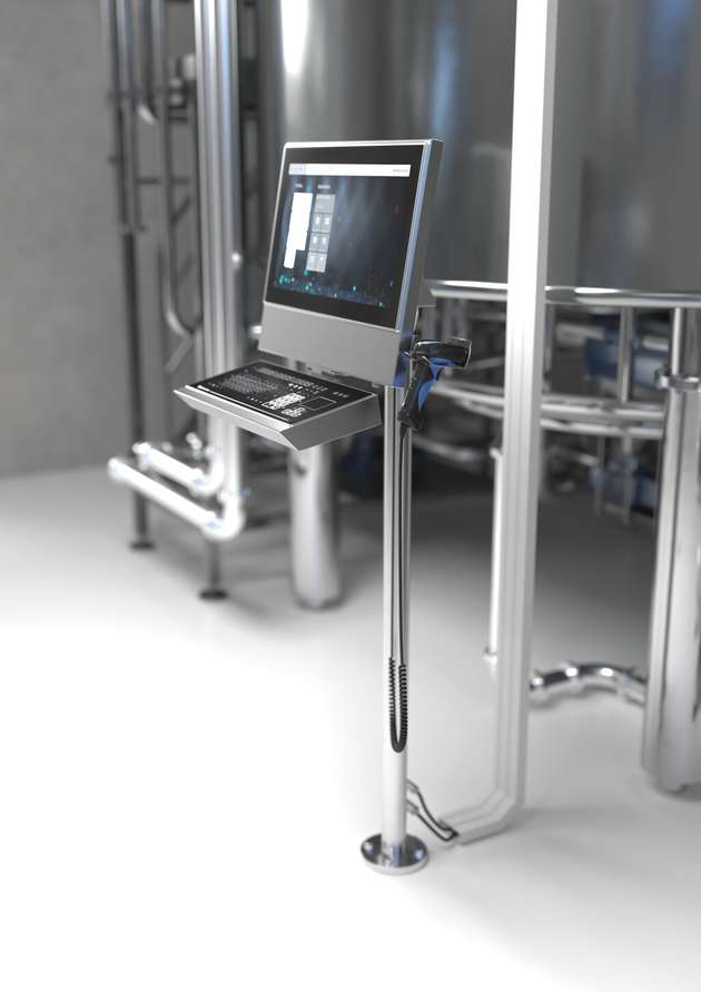 VisuNet FLX entspricht mit vollständigem Edelstahlgehäuse und Design den GMP Richtlinien.