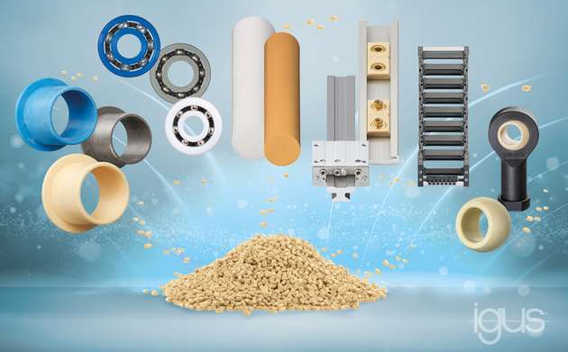 Der Ursprung eines jeden motion-plastics-Produktes: die tribologisch optimierten Polymere von Igus. 