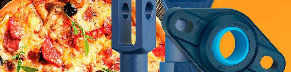 Mehr Lebensmittelsicherheit mit schmierfreien motion plastics möchte Igus mit der neuen A181-Kalotte gewährleisten.