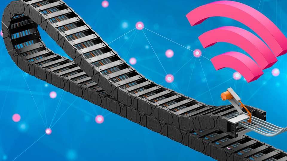 Mehr Sicherheit auf langen Wegen soll der Seilzugsensor zur Zustandsüberwachung bei Kettenlängen ab 35 Metern bieten.