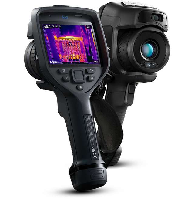 Mittels Wärmebildtechnik, wie bei der Flir-T500, lassen sich bei der Inspektion mögliche Fehler und Probleme schnell erkennen.