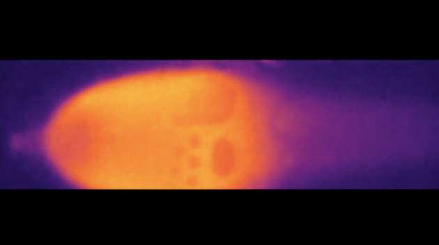 In der Fusionsreaktoranlage des Unternehmens erzeugtes Plasma