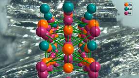 Die Struktur des neuen Materials Ce2Au3In5