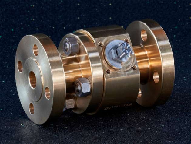Bei höheren Drücken empfiehlt sich die Fertigung des Sauerstoff-Kugelhahns aus Messing, Monel oder Inconel.