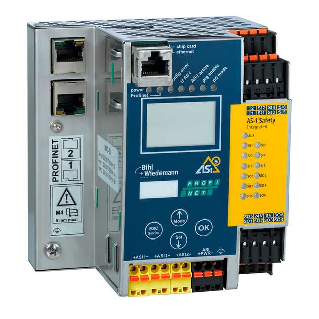 Neues ASi-5/ASi-3 Gateway mit integriertem ASi-5/ASi-3 Sicherheitsmonitor von Bihl+Wiedemann