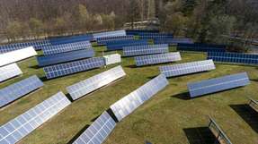 Das Solarfeld des Energy Lab 2.0 auf dem Campus Nord des KIT