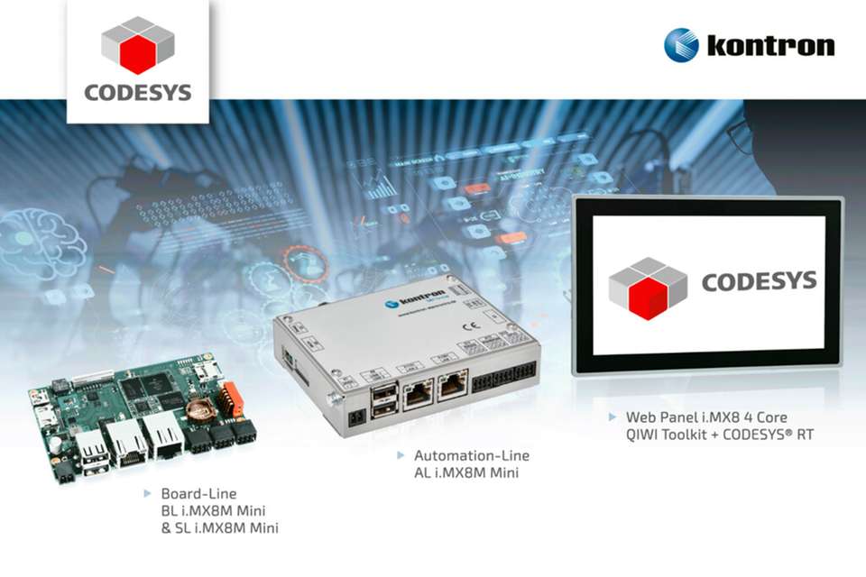 Kontron Mini Plattform ab sofort mit Codesys Soft SPS verfügbar