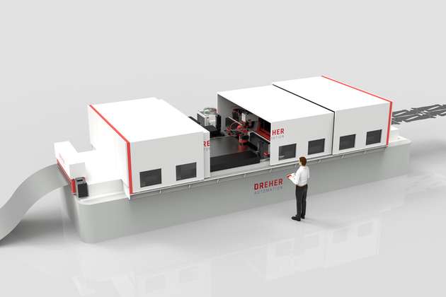 Der Demonstrator einer Laser-Blanking-Anlage von Automatic Systeme Dreher soll im Projekt Dipool mit KI-gestützten Algorithmen den Schneidprozess überwachen, ihn bei Abweichungen automatisiert anpassen und so Schnittqualität sowie Produktivität sichern.