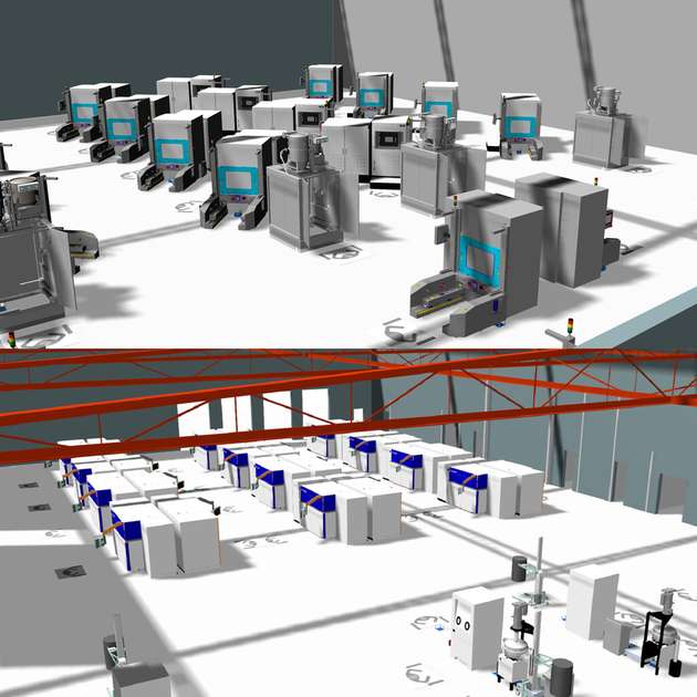 Planung der Fertigungslinien mittels Tecnomatix Plant Simulation