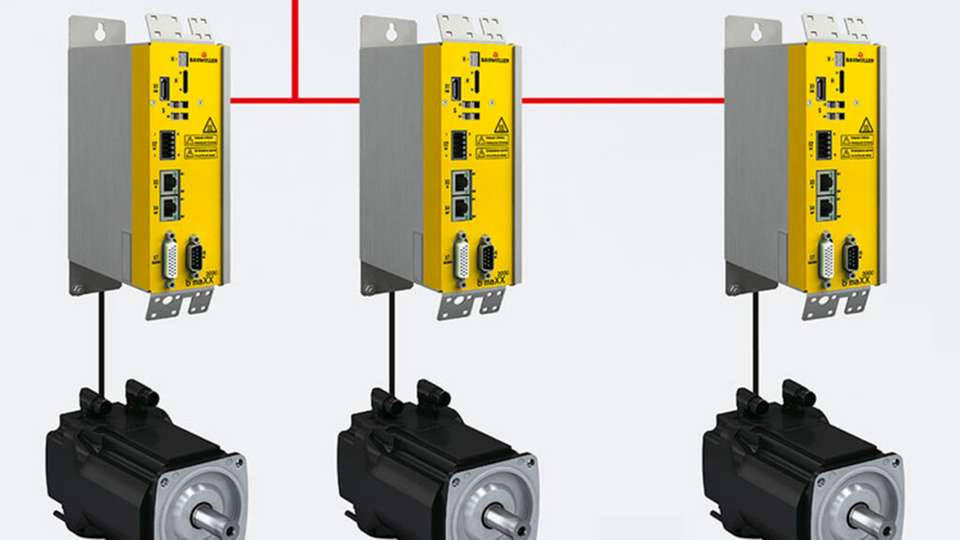 Die Software-Funktion Smart Energy Monitoring kann in der SoftdrivePLC des Baumüller-Umrichters appliziert und durch eine überlagerte Steuerung bedient werden 